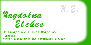 magdolna elekes business card